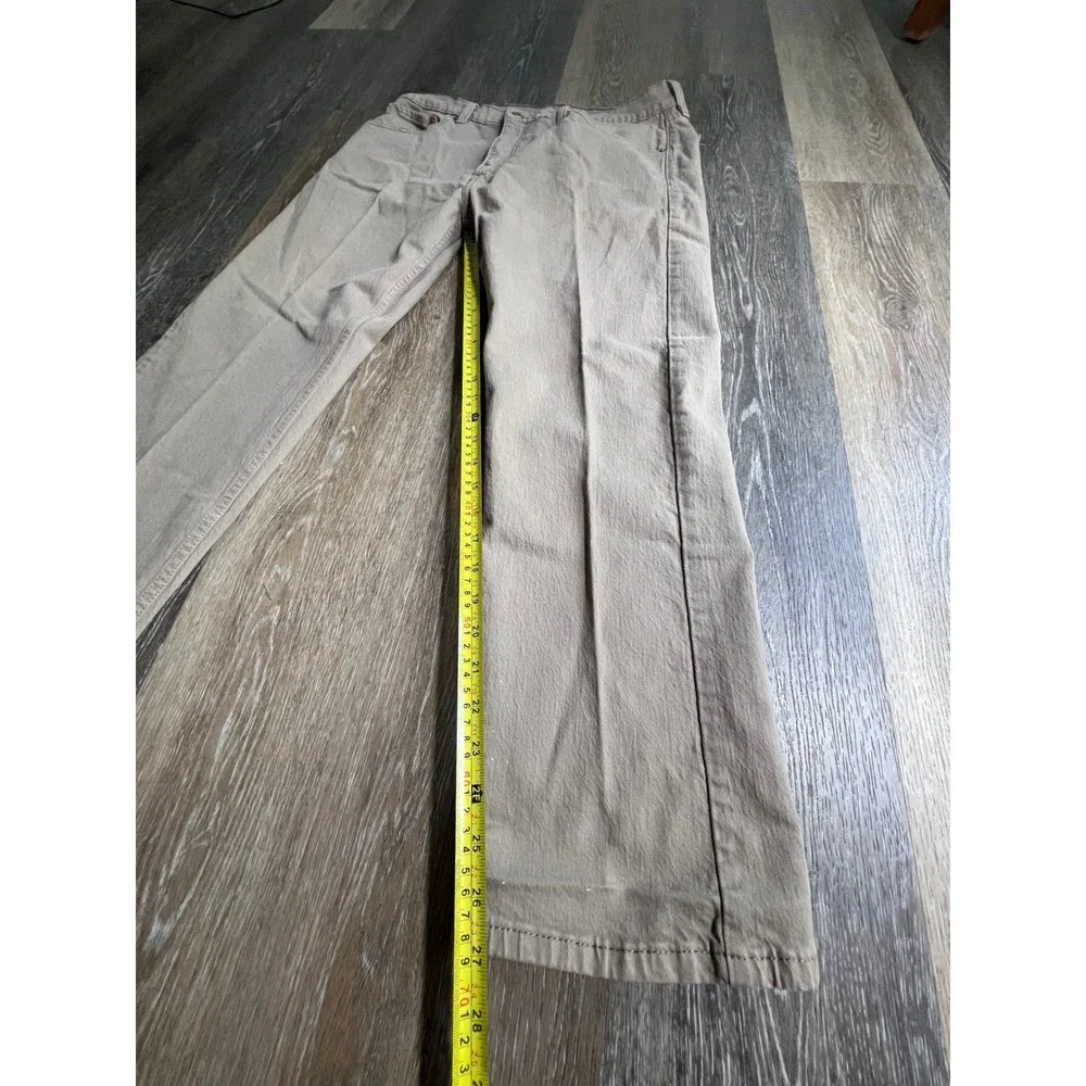Levi's 505 Regular Fit Jeans Mens‎ 36x29 Tan Khaki Good Paint Splatter Straight